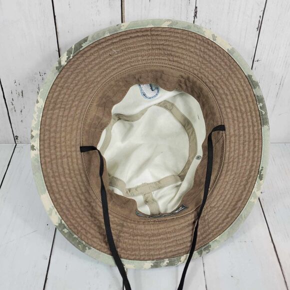 Richardson 808 Bucket Hat Liberty Soccer Logo Grey Camo Outdoor Sports OSFM GUC - Picture 6 of 6